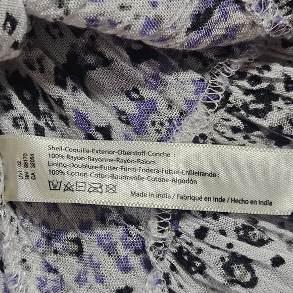 Free People Strapless Mini Dress  S Boho Vacation Tie-Front Ruffle Hem Resort we - Picture 15 of 16